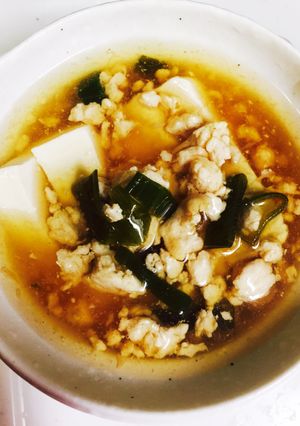 風邪の時、胃にも優しい熱々豆腐あんかけ♡-レシピのメイン写真