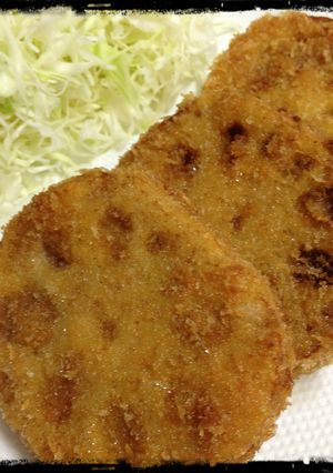 簡単・美味しい!!れんこんのはさみ揚げ♡-レシピのメイン写真