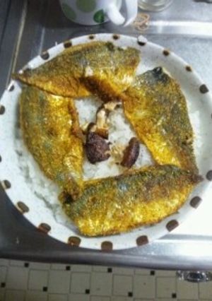 ７月２１日晩飯　【アジの胡麻カレー焼き】-レシピのメイン写真