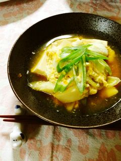 ✿時短で♬豆腐の簡単卵とじ煮✿-レシピのメイン写真