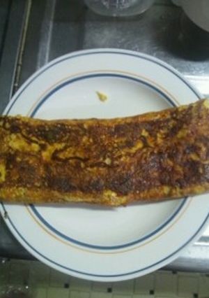７月２５日晩飯　【かに玉オムレツ】-レシピのメイン写真