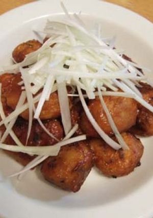 れんこん団子の甘酢煮-レシピのメイン写真