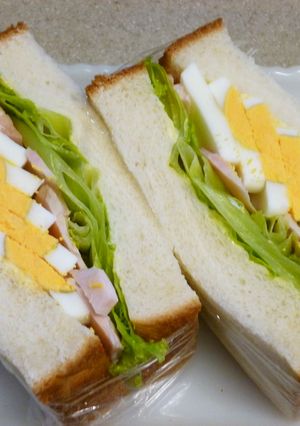 簡単！ビジュアル系？カフェ風サンドイッチ-レシピのメイン写真