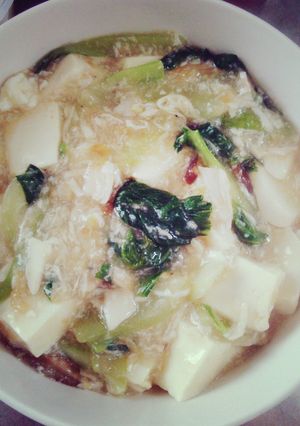 チンゲン菜と豆腐の餡掛け-レシピのメイン写真