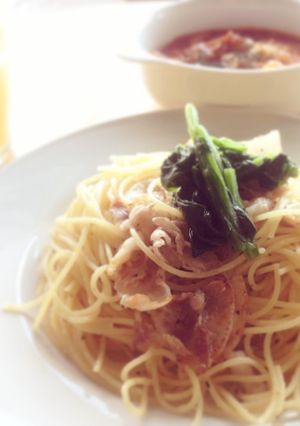 かんたん♪ほうれん草のパスタ-レシピのメイン写真