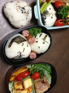 ☆キャラ弁☆ひげのお父ちゃんおにぎり-レシピのメイン写真