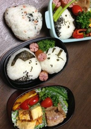 ☆キャラ弁☆ひげのお父ちゃんおにぎり-レシピのメイン写真