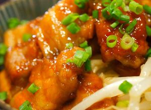 厚切りで！こってり♡スタミナ豚バラ丼-レシピのメイン写真