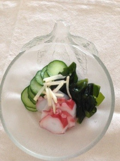 簡単!キュウリとワカメの酢の物-レシピのメイン写真