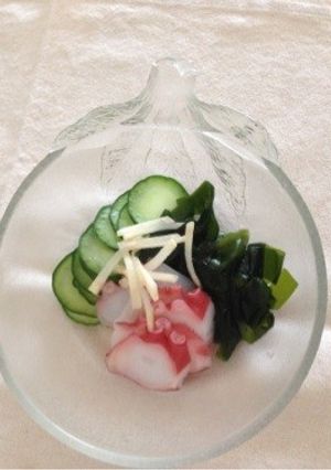 簡単！キュウリとワカメの酢の物-レシピのメイン写真