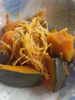 ☆かぼちゃとえのき茸の煮物☆-レシピのメイン写真