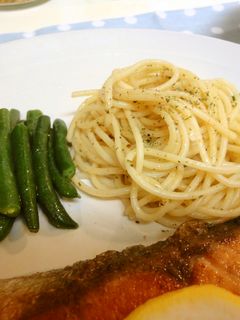 付け合わせ*パスタのハーブソルト炒め-レシピのメイン写真