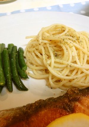 付け合わせ＊パスタのハーブソルト炒め-レシピのメイン写真