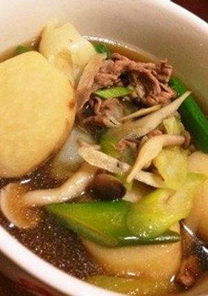 簡単！山形名物の芋煮-レシピのメイン写真