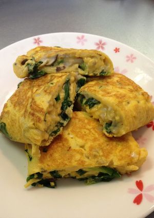 簡単！お弁当に！ニラしめじ玉子焼き☆-レシピのメイン写真