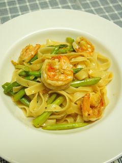 海老香る♪エビとアスパラのパスタ-レシピのメイン写真