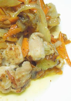 鶏もも・たまねぎ・にんじんの塩焼き-レシピのメイン写真