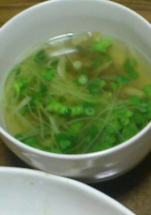 カイワレとザーサイのスープ-レシピのメイン写真