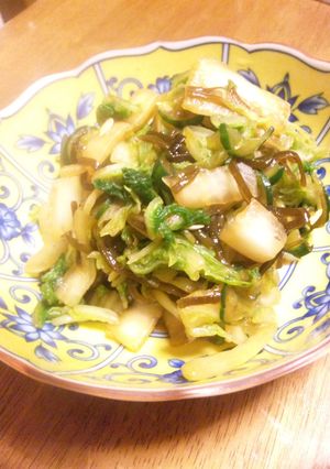 Ｗ昆布で白菜和え♪-レシピのメイン写真