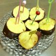 レモン汁とワインがけの、サツマイモ素揚げ