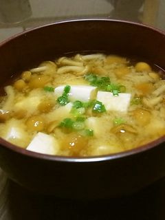 ☆ なめこと豆腐の味噌汁 ② ☆-レシピのメイン写真