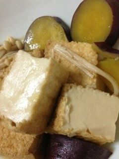 厚揚げとさつまいものさっぱり煮-レシピのメイン写真