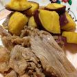 秋の味覚★ほっくりおいもと豚肉の甘辛炒め