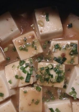 豚味噌（鹿児島黒豚味噌）で麻婆豆腐もどき-レシピのメイン写真