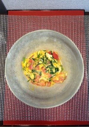 ニラ玉トマト-レシピのメイン写真