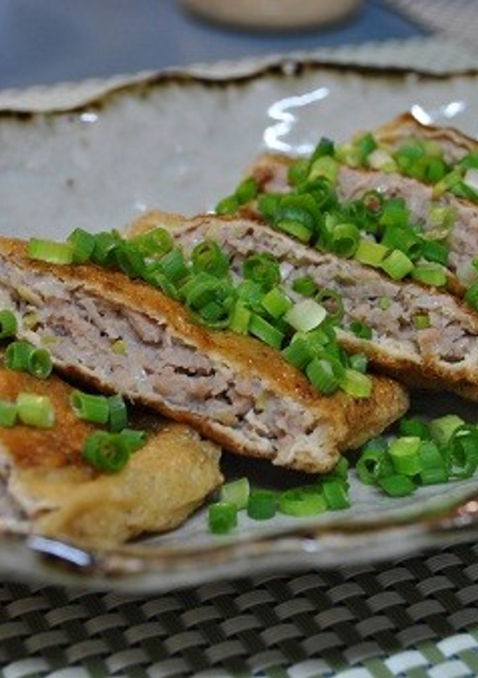 油揚げの豚ひき肉挟み焼き-レシピのメイン写真