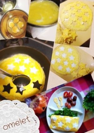 お星様模様のオムライス-レシピのメイン写真