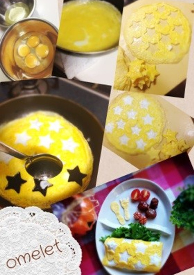 お星様模様のオムライス-レシピのメイン写真