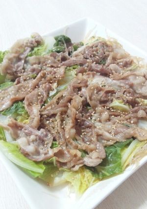 豚バラと白菜のオイスターソース蒸し-レシピのメイン写真