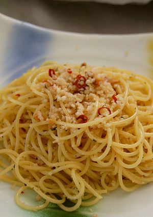イカそぼろでペペロンチーノ-レシピのメイン写真