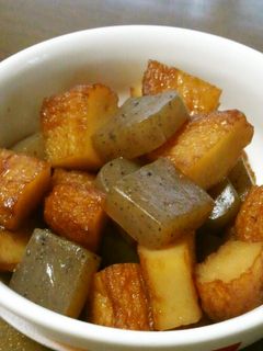 お弁当に~さつま揚げとこんにゃくの甘辛煮-レシピのメイン写真
