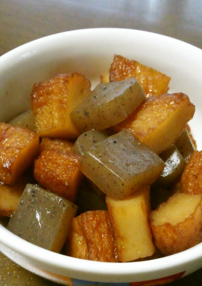 お弁当に～さつま揚げとこんにゃくの甘辛煮-レシピのメイン写真