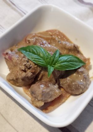 鶏レバーのサルサローザ-レシピのメイン写真
