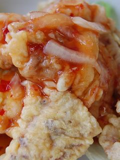 イカ一夜干のイカフリッターチリソースかけ-レシピのメイン写真