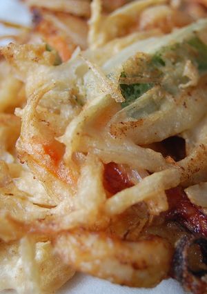 一夜干しイカ（味噌）のかき揚げ-レシピのメイン写真
