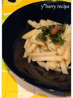 じゃがいもの梅炒め-レシピのメイン写真