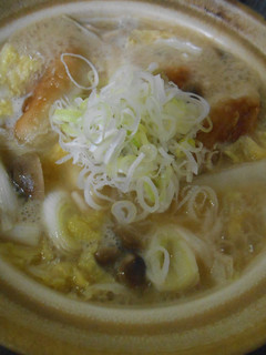 土鍋で残った餃子入り味噌汁-レシピのメイン写真