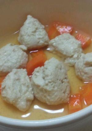 離乳食☆豆腐とササミのふわふわ団子-レシピのメイン写真
