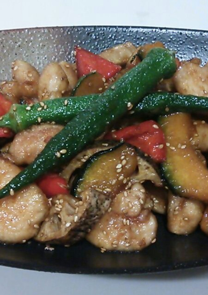 鶏ムネ肉と野菜の甘辛しょうが炒め-レシピのメイン写真