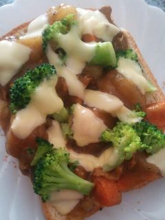 残ったカレーでカレーチーズトースト★-レシピのメイン写真