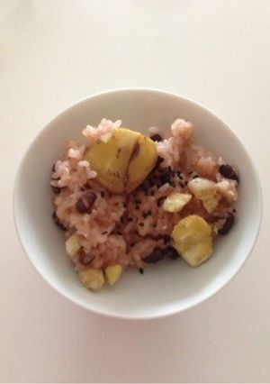 栗のお赤飯-レシピのメイン写真