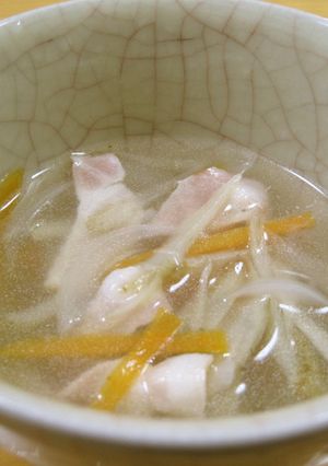 ごぼう・人参・玉葱・ベーコンのスープ-レシピのメイン写真