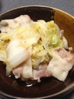白菜と豚バラ肉の蒸し煮物-レシピのメイン写真