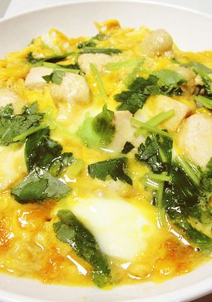 フライパンで作る♪鶏胸肉親子丼。-レシピのメイン写真