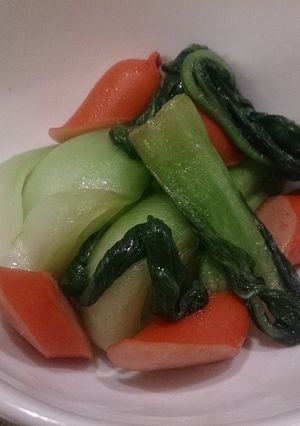 こどもめし☆青梗菜とウインナーの中華炒め-レシピのメイン写真