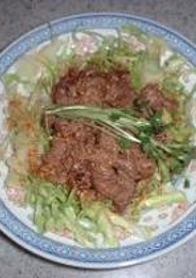 牛薄切り炒め中華風ソース-レシピのメイン写真